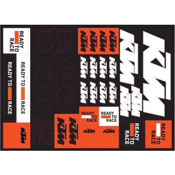 KTM CORPORATE STICKER SHEET